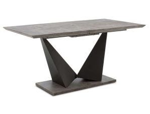 Τραπέζι Gordon Επεκτεινόμενο 093-000008 160-200x90x75cm Grey Cement – Black