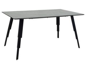 Τραπέζι Lifo 096-000026 140x80x75cm Anthracite Cement-Black
