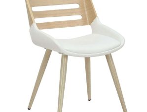 Καρέκλα Brody 106-000036 51x55x76cm Natural-White