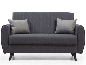 Καναπές – Κρεβάτι Διθέσιος Alkon 730MST1104 158x77x86cm Dark Grey