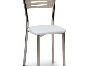 Καρέκλα Τραπεζαρίας Depp 0128461 41x45x85cm White-Natural