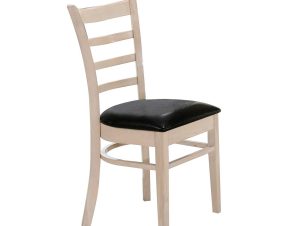 Καρέκλα Naturale-L White Wash Ε7052 42X50X91 cm Σετ 2τμχ