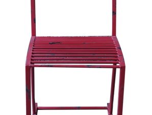 Καρέκλα Μεταλλική Κόκκινη ESPIEL 58x40x79,5εκ. BUR220 (Υλικό: Μεταλλικό, Χρώμα: Κόκκινο) – ESPIEL – BUR220