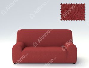 Ελαστικά καλύμματα καναπέ Valencia-Τετραθέσιος-Κεραμιδί -10+ Χρώματα Διαθέσιμα-Καλύμματα Σαλονιού